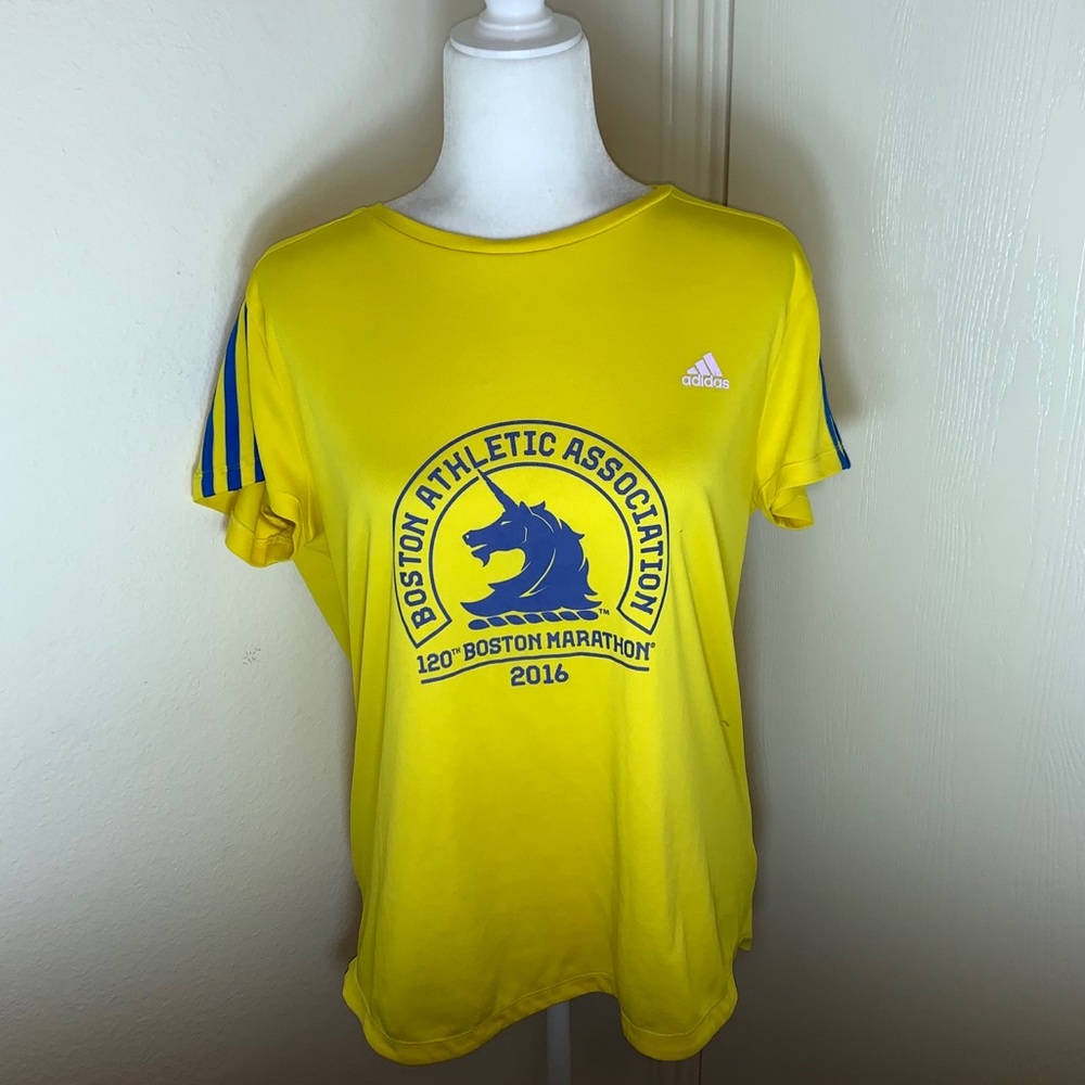 Boston Marathon 2017 Adidas Running Shirt - Picture 1 of 7